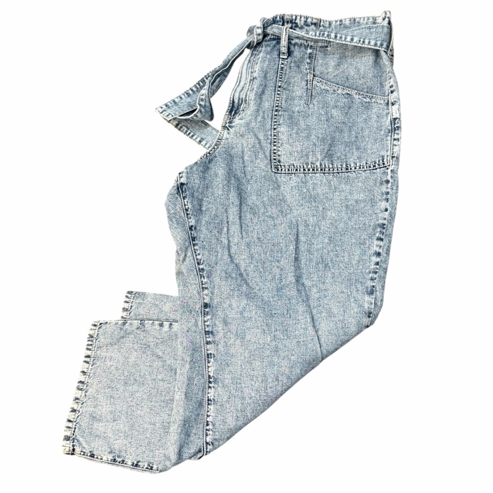 torrid High-Rise Baggy Lightweight Tie-Belt Jeans sz 14R NWT - Picture 2 of 11